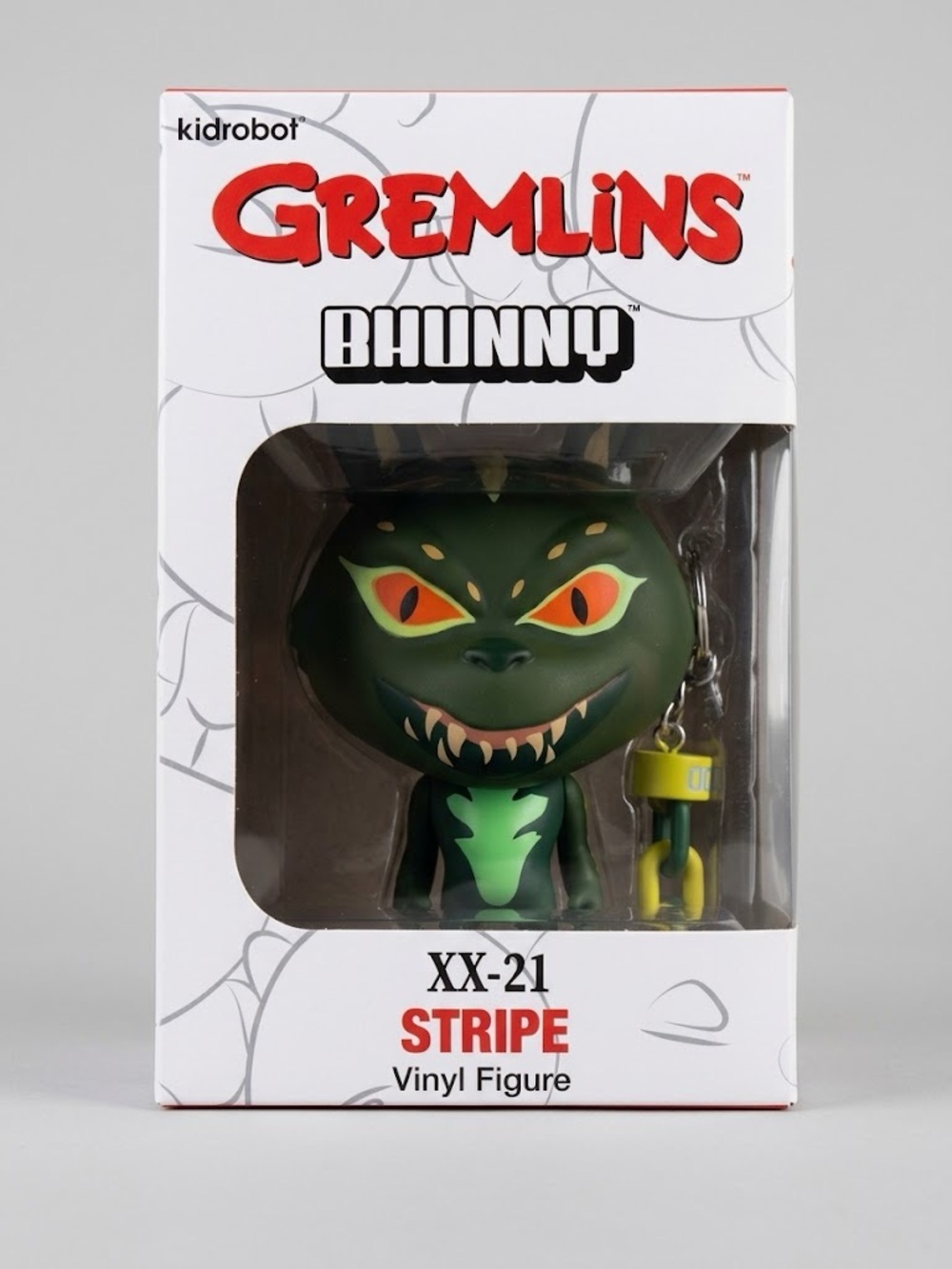 Kidrobot Gremlins Bhunny Stripe Green Vinyl Figure - Collectible